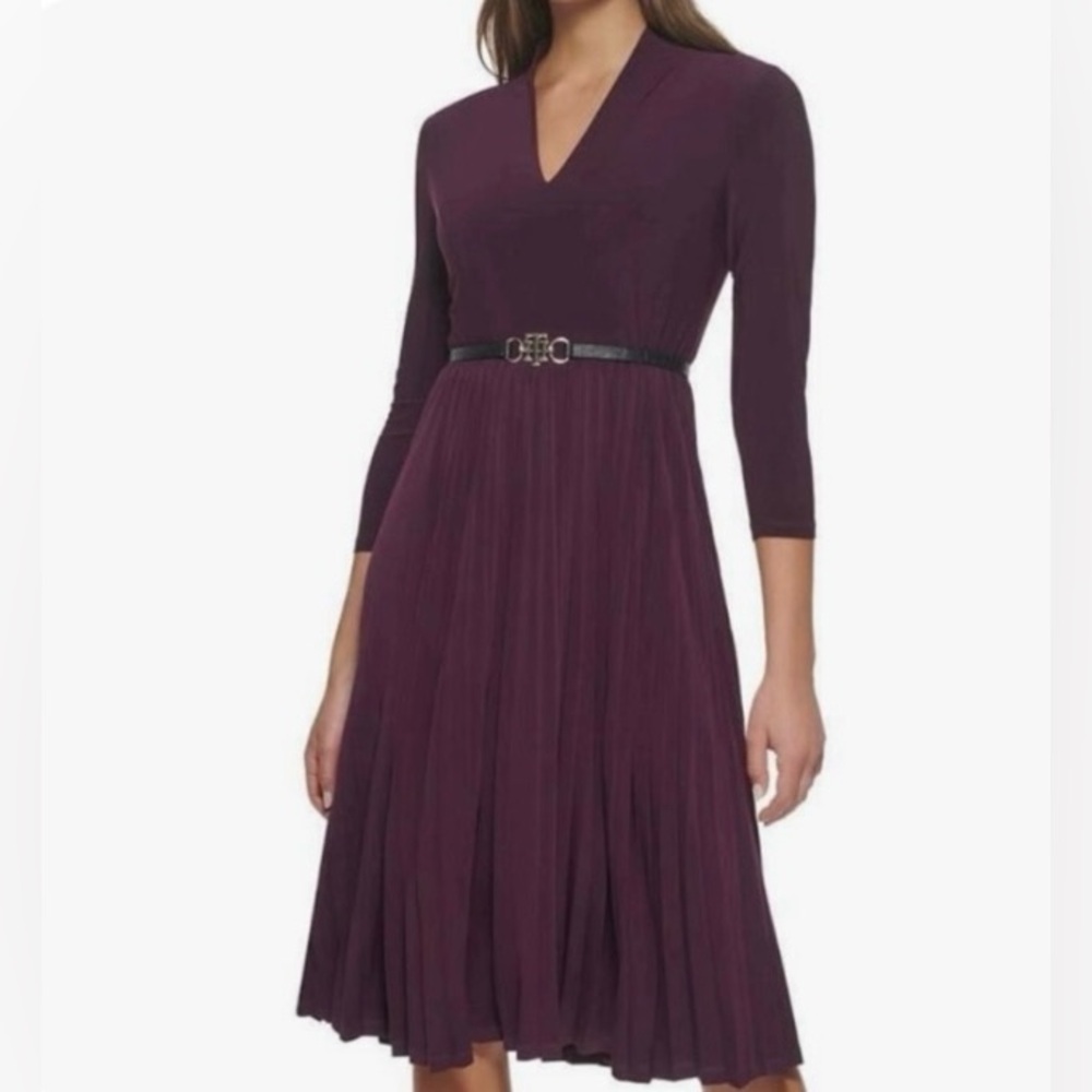 Tommy Hilfiger flowy eggplant dress size 4